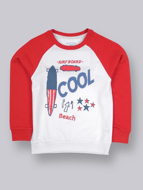 red color block sweatshirt - 17914039 - Standard Image - 1