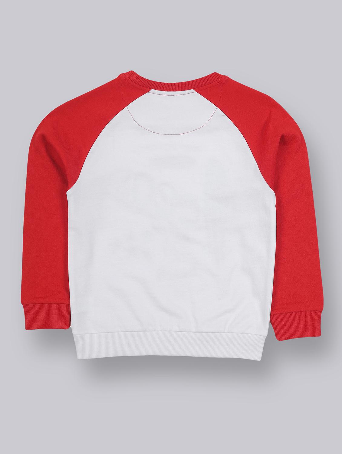 red color block sweatshirt - 17914039 - Zoom Image - 2