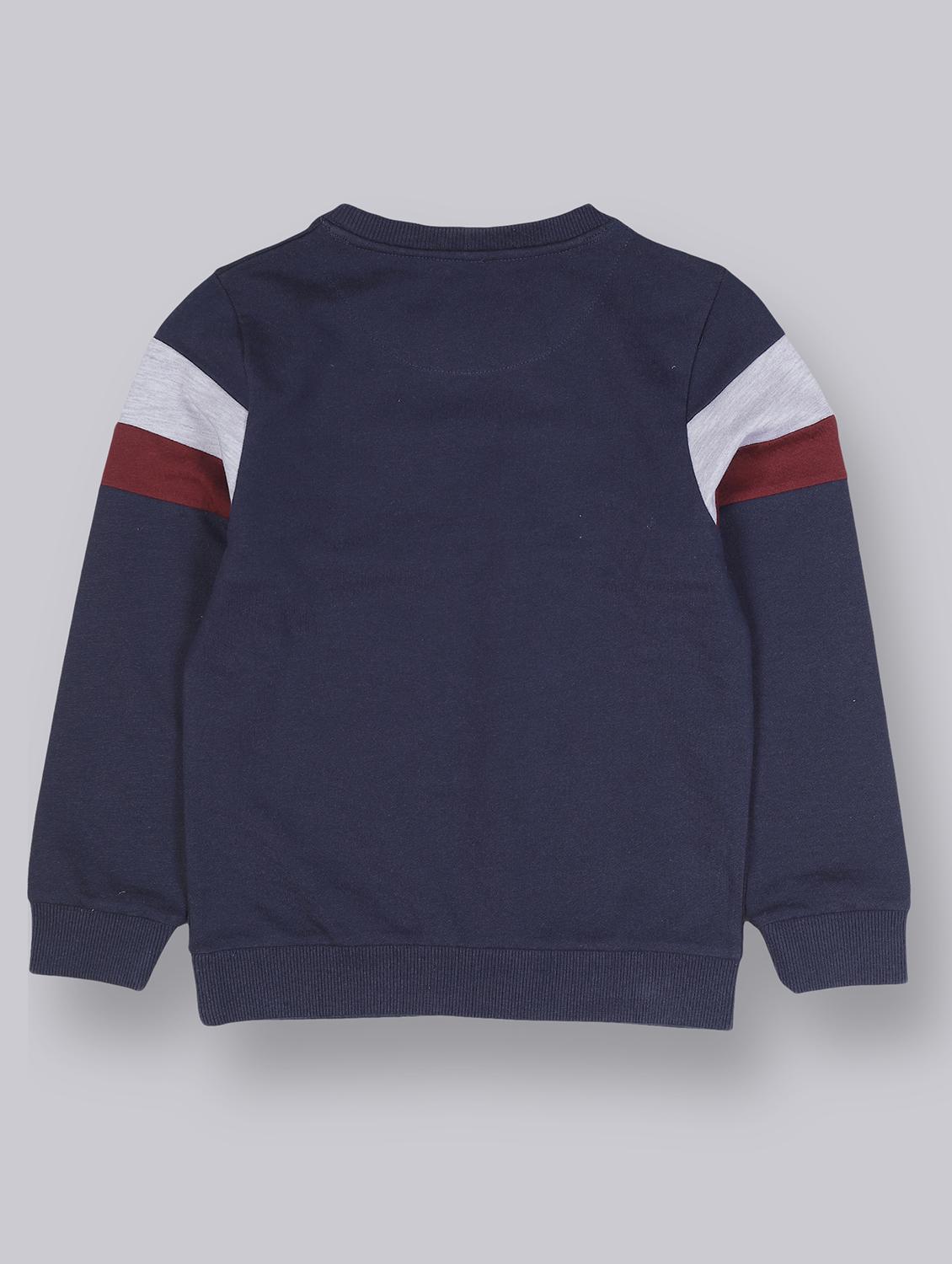 navy blue printed sweatshirt - 17914040 - Zoom Image - 2