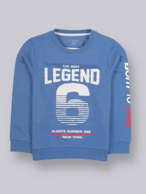 blue printed sweatshirt - 17914041 - Standard Image - 1