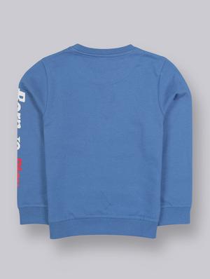 blue printed sweatshirt - 17914041 - Standard Image - 2