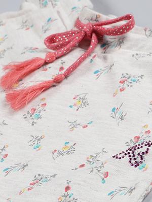drawstring waist floral short - 17914531 - Standard Image - 3