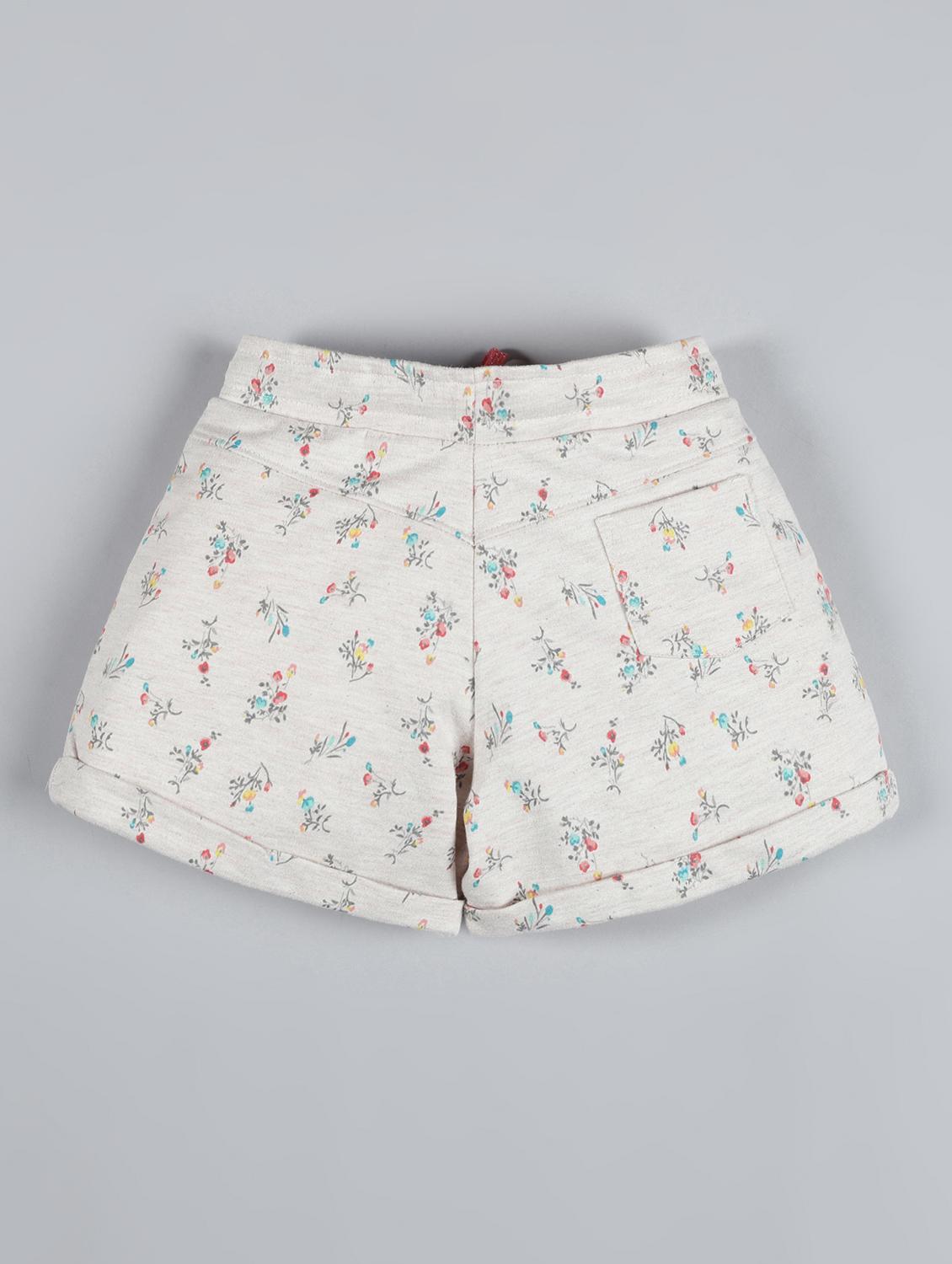drawstring waist floral short - 17914531 - Zoom Image - 2