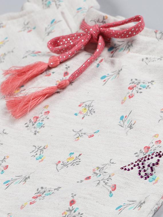 drawstring waist floral short - 17914531 - Zoom Image - 3