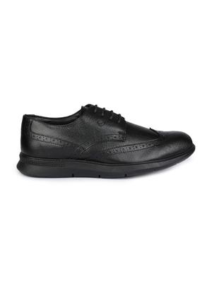 black leather laceup derbies - 17916789 - Standard Image - 2