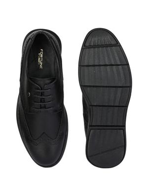 black leather laceup derbies - 17916789 - Standard Image - 4
