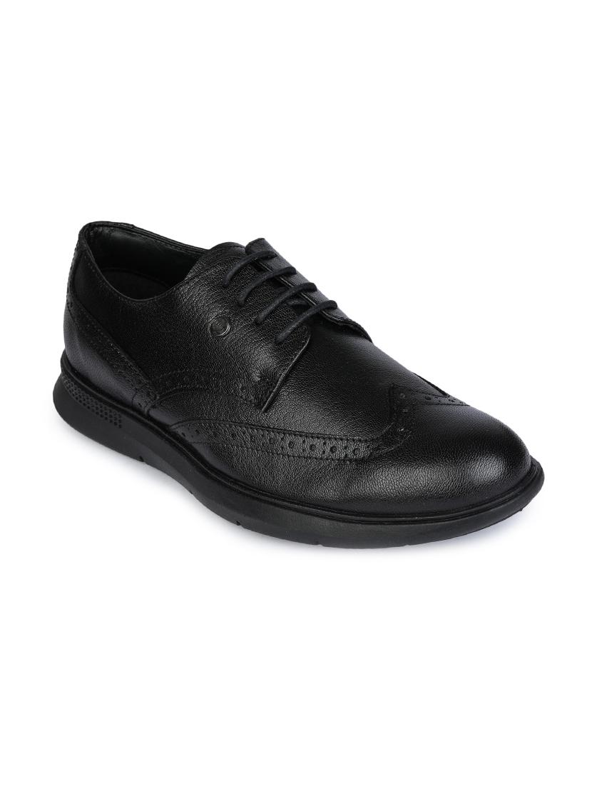 black leather laceup derbies - 17916789 - Zoom Image - 1