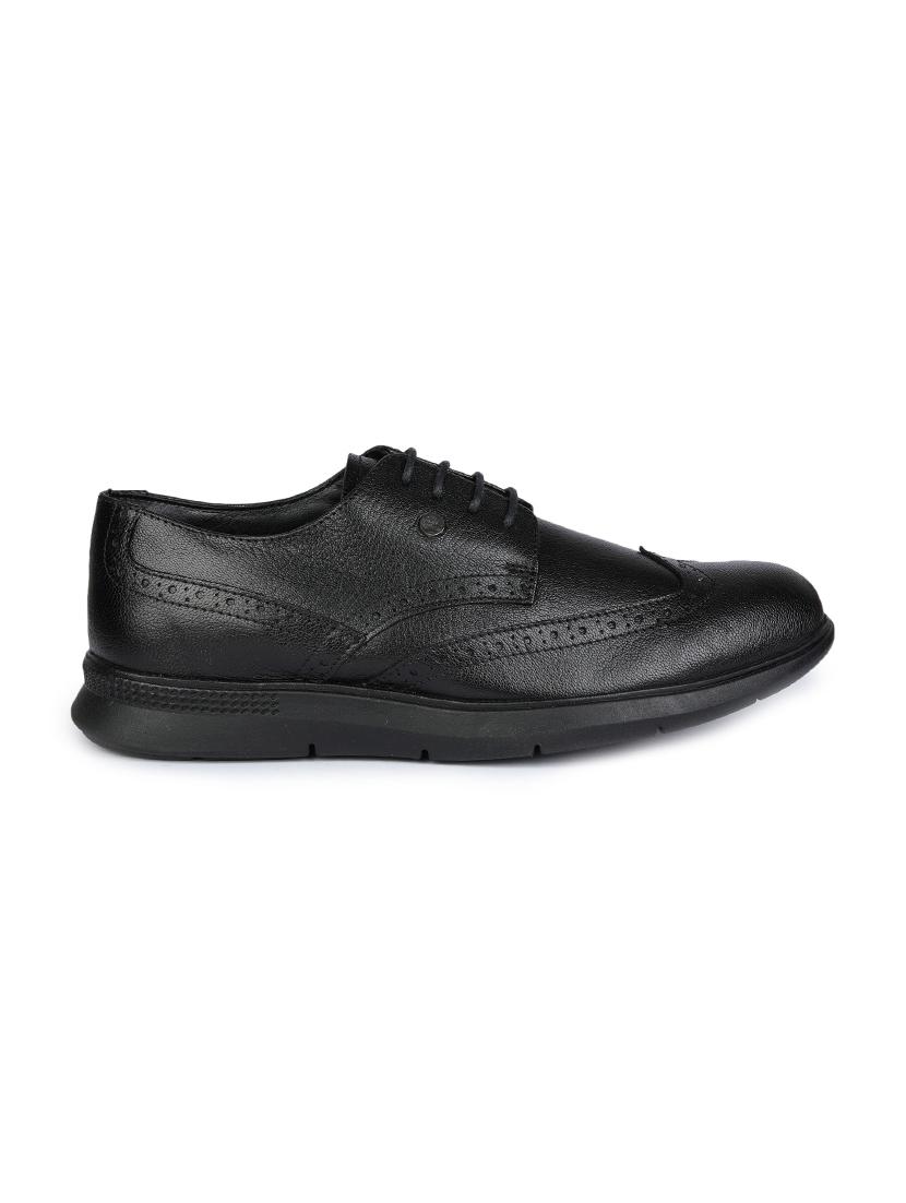 black leather laceup derbies - 17916789 - Zoom Image - 2