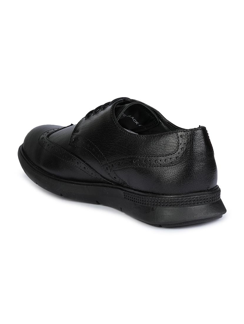 black leather laceup derbies - 17916789 - Zoom Image - 3