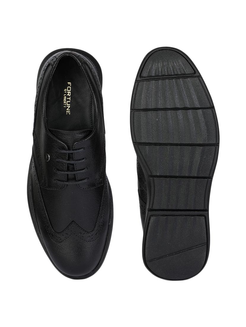black leather laceup derbies - 17916789 - Zoom Image - 4