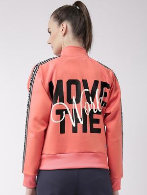stand collar printed jacket - 17917664 - Standard Image - 3
