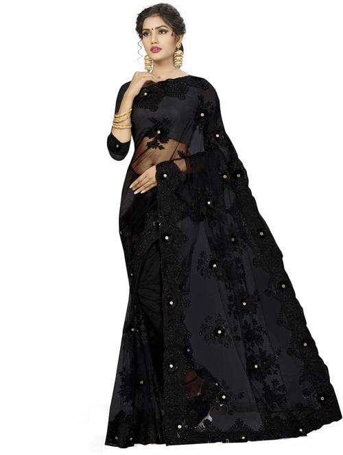 tonal embroidered saree with blouse - 17921956 - Very Small Image - 1