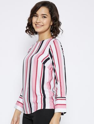 long sleeved striped top - 17922495 - Standard Image - 3