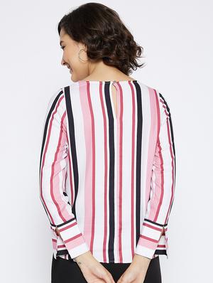 long sleeved striped top - 17922495 - Standard Image - 4