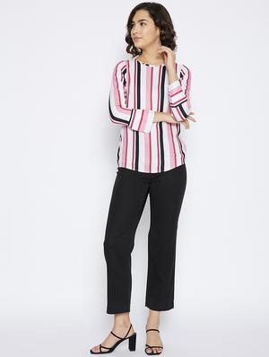 long sleeved striped top - 17922495 - Standard Image - 5