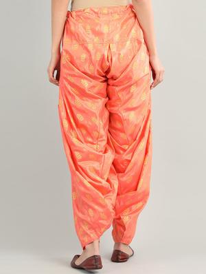 red cotton patiyala salwars - 17922600 - Standard Image - 3