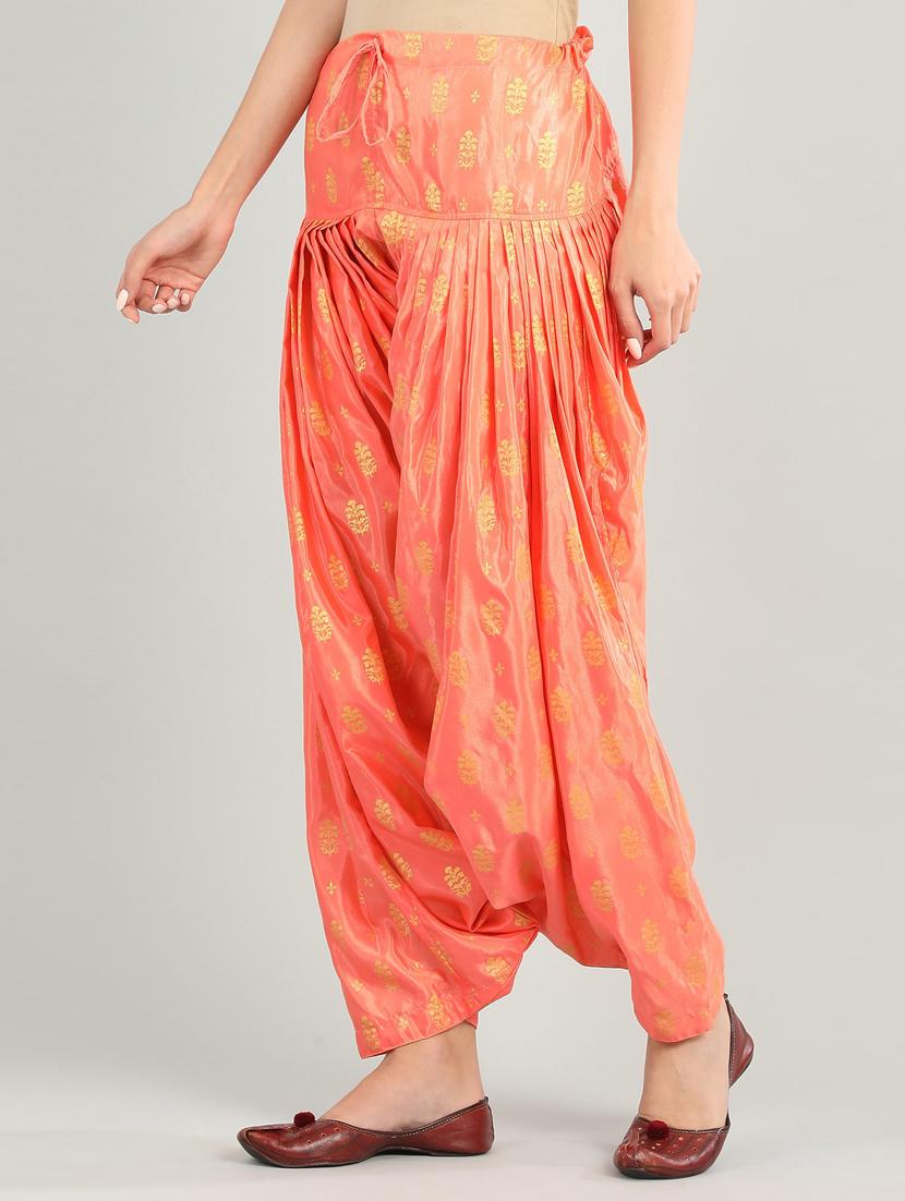 red cotton patiyala salwars - 17922600 - Zoom Image - 2