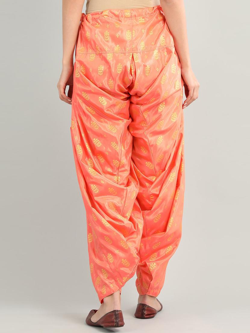 red cotton patiyala salwars - 17922600 - Zoom Image - 3