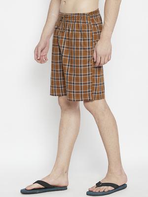 brown checkered bermuda short - 17922773 - Standard Image - 3