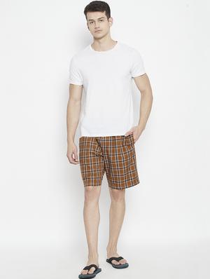 brown checkered bermuda short - 17922773 - Standard Image - 5