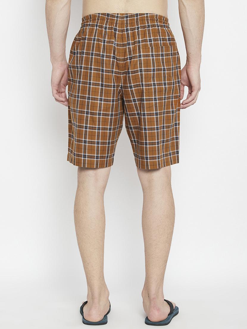 brown checkered bermuda short - 17922773 - Zoom Image - 4
