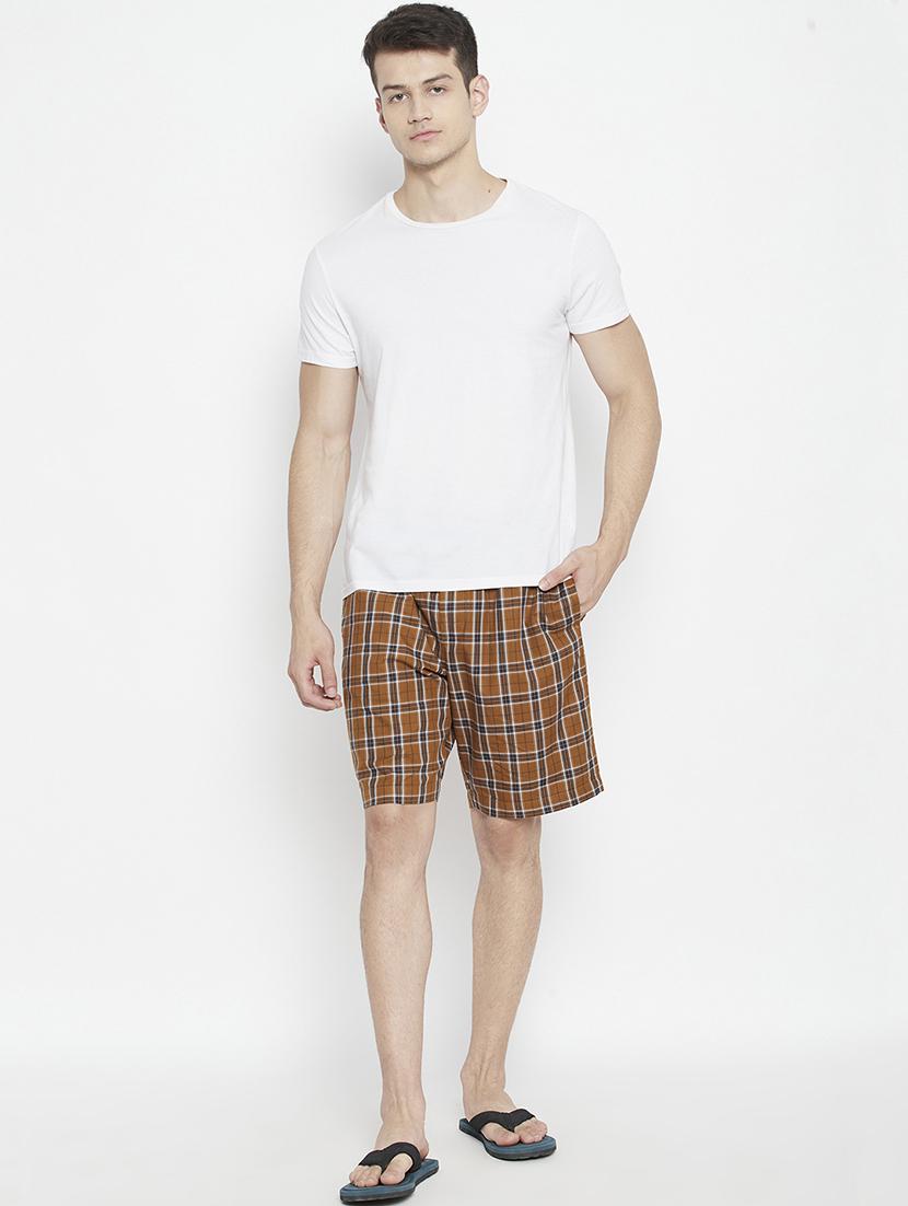 brown checkered bermuda short - 17922773 - Zoom Image - 5