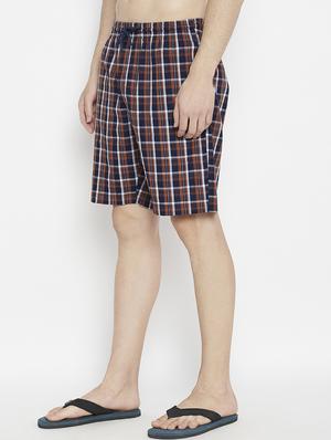 navy blue checkered bermuda short - 17922774 - Standard Image - 2