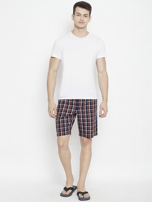 navy blue checkered bermuda short - 17922774 - Standard Image - 5