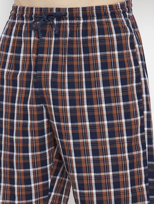navy blue checkered bermuda short - 17922774 - Standard Image - 6