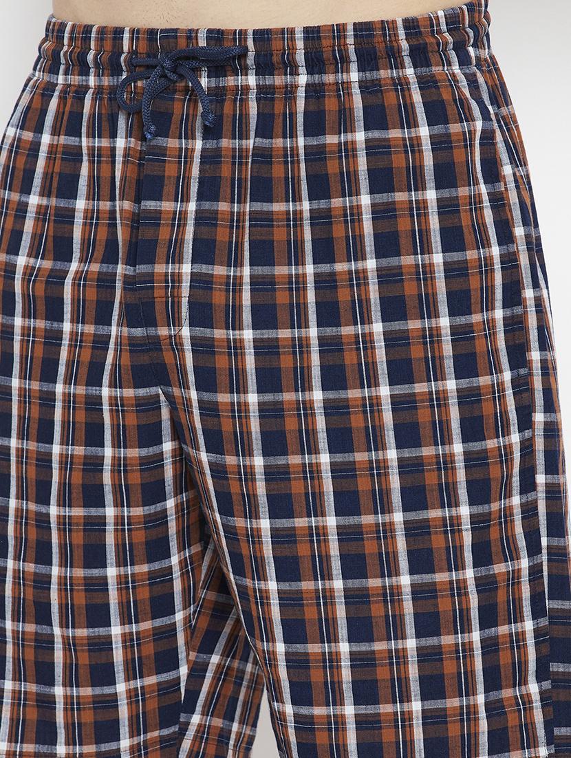 navy blue checkered bermuda short - 17922774 - Zoom Image - 6