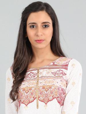 printed straight kurta - 17922868 - Standard Image - 5