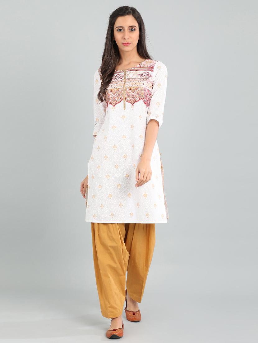 printed straight kurta - 17922868 - Zoom Image - 2