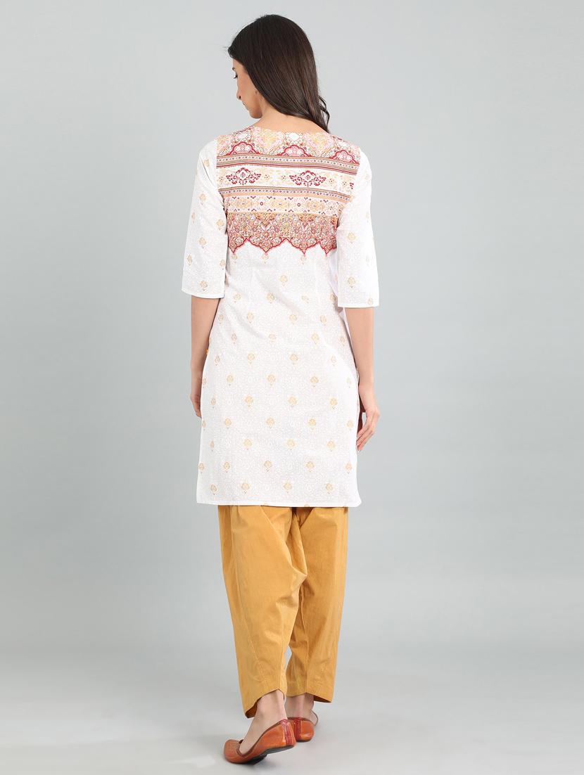 printed straight kurta - 17922868 - Zoom Image - 4