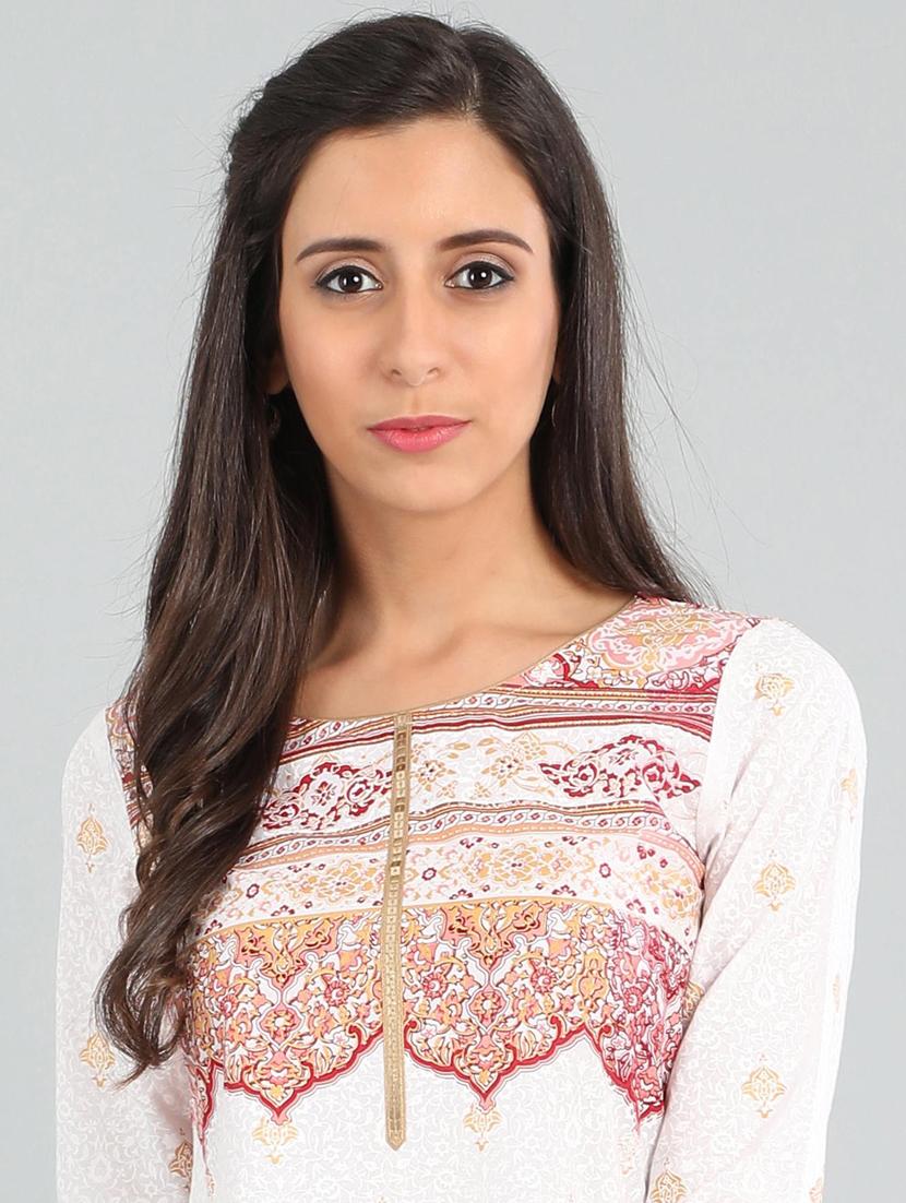 printed straight kurta - 17922868 - Zoom Image - 5