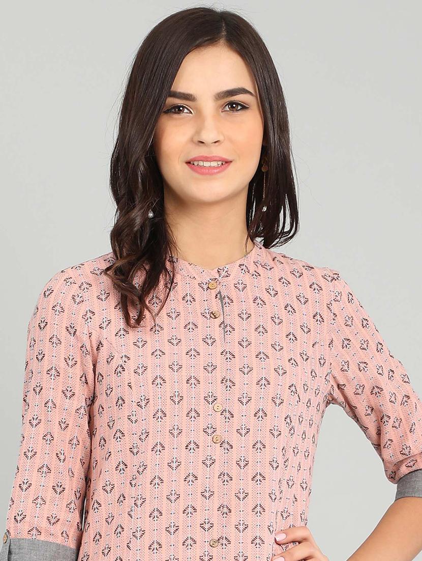 printed a-line kurta - 17922901 - Zoom Image - 4