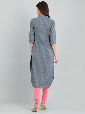 printed straight kurta - 17922902 - Standard Image - 4