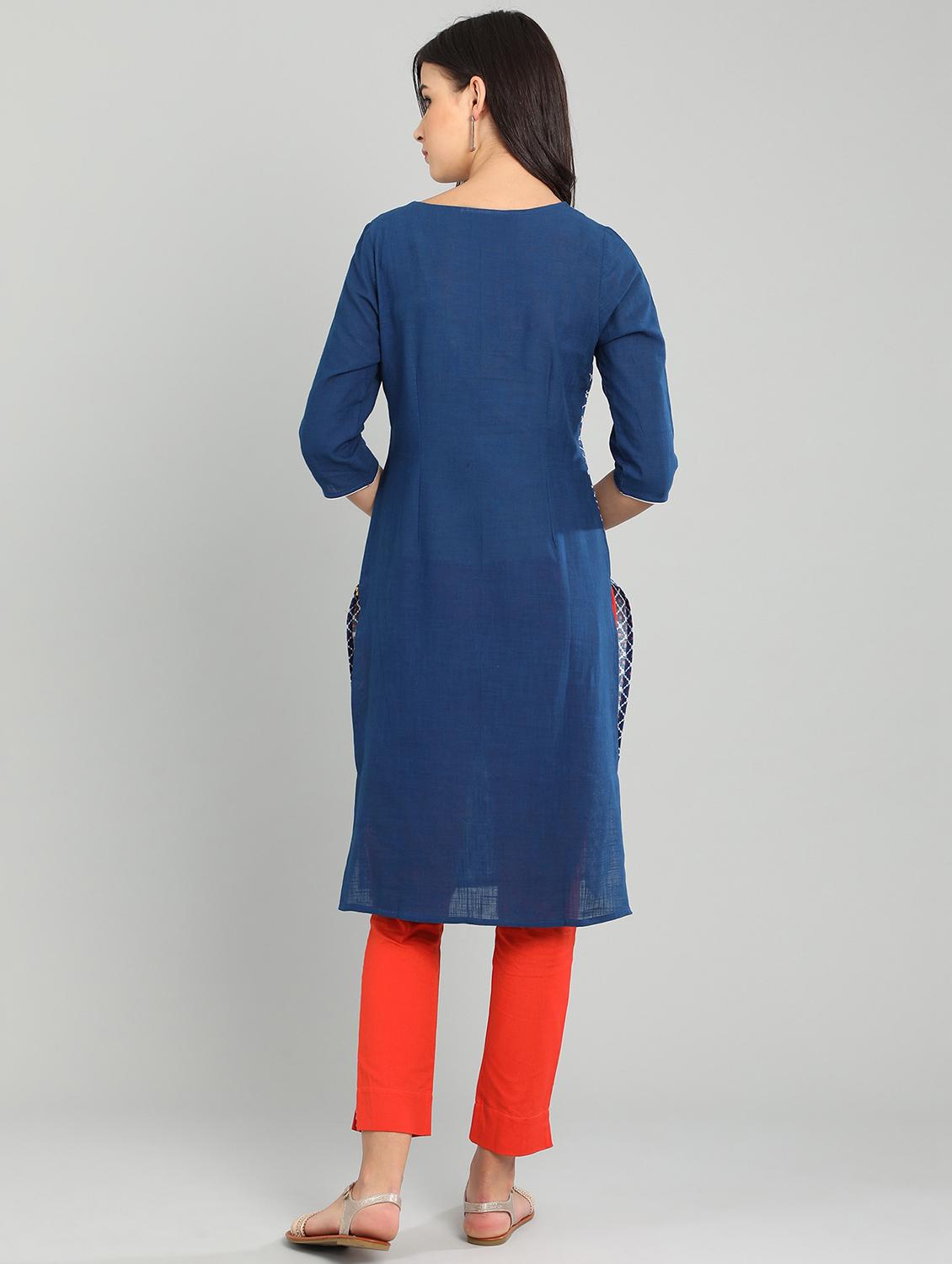 printed straight kurta - 17922916 - Zoom Image - 4