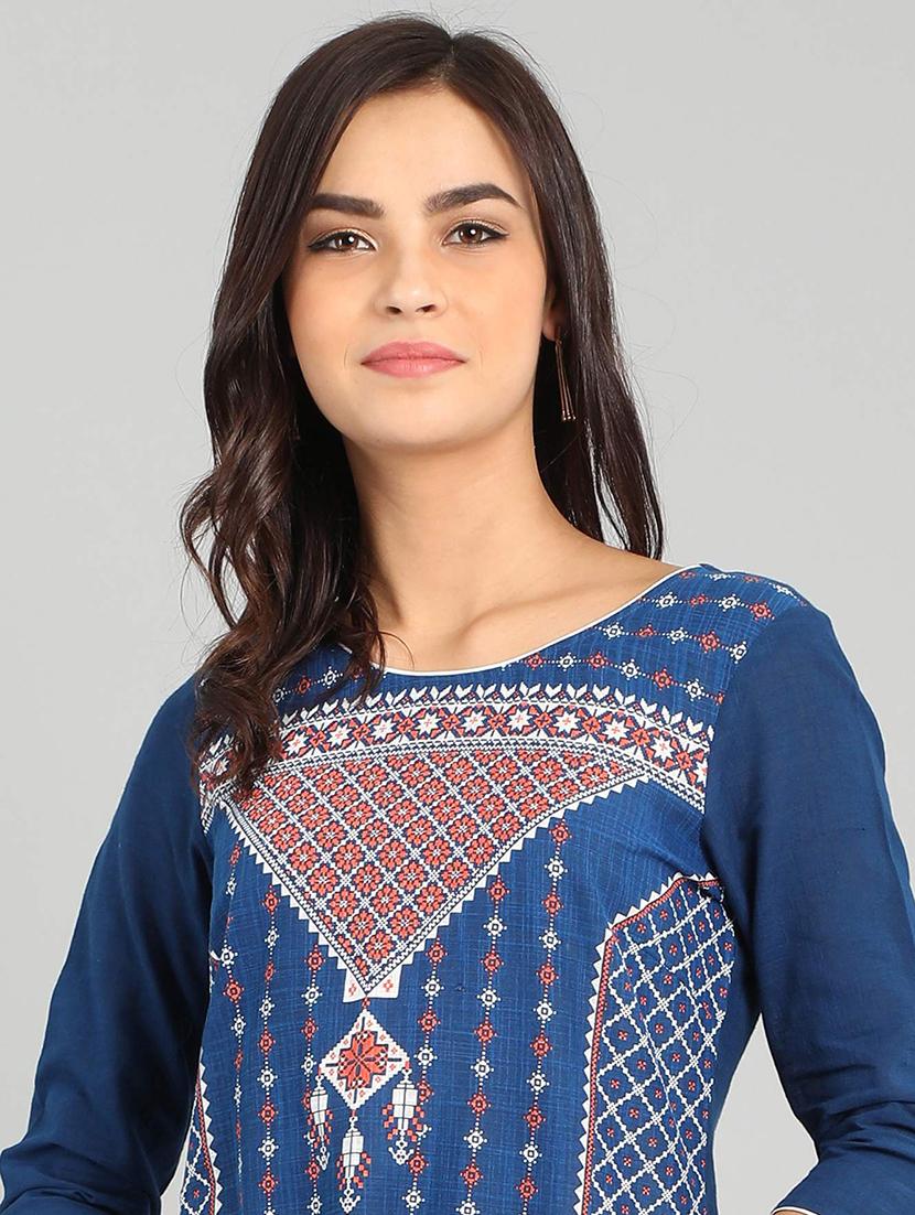 printed straight kurta - 17922916 - Zoom Image - 5