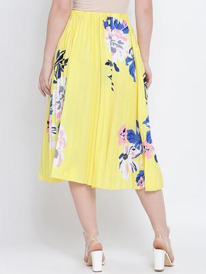high rise floral a-line skirt - 17923585 - Standard Image - 3