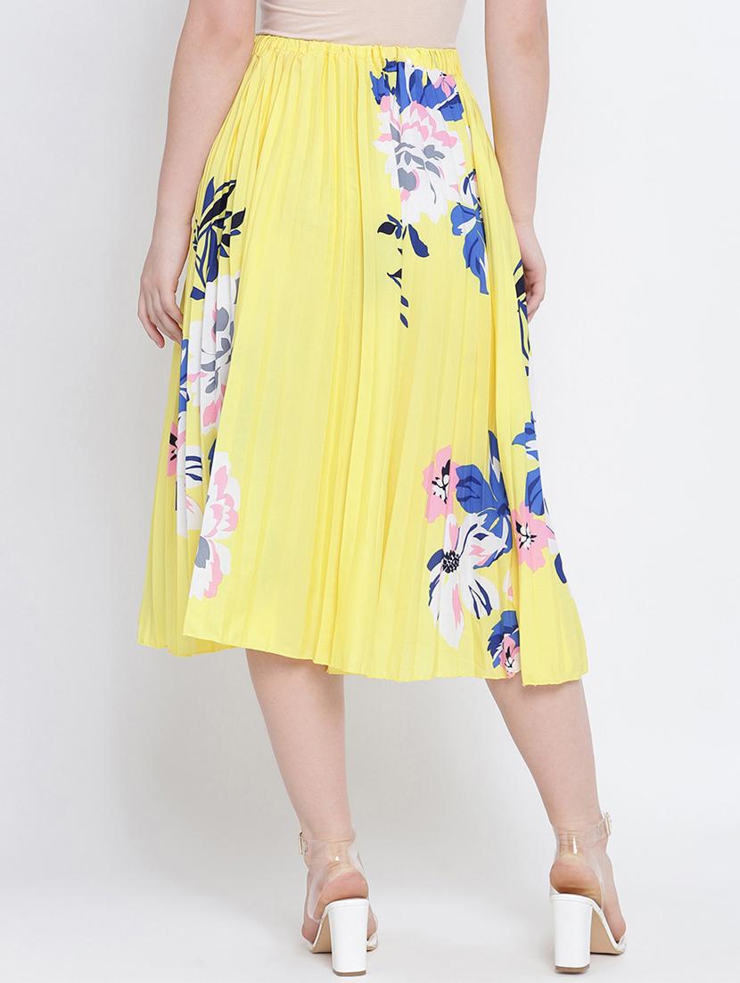 high rise floral a-line skirt - 17923585 - Zoom Image - 3