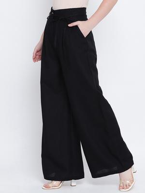 high rise flat front trouser - 17923656 - Standard Image - 2