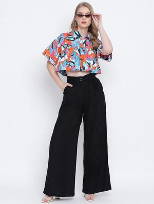 high rise flat front trouser - 17923656 - Standard Image - 4