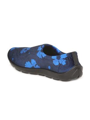 navy blue printed slip on casual shoe - 17924005 - Standard Image - 3