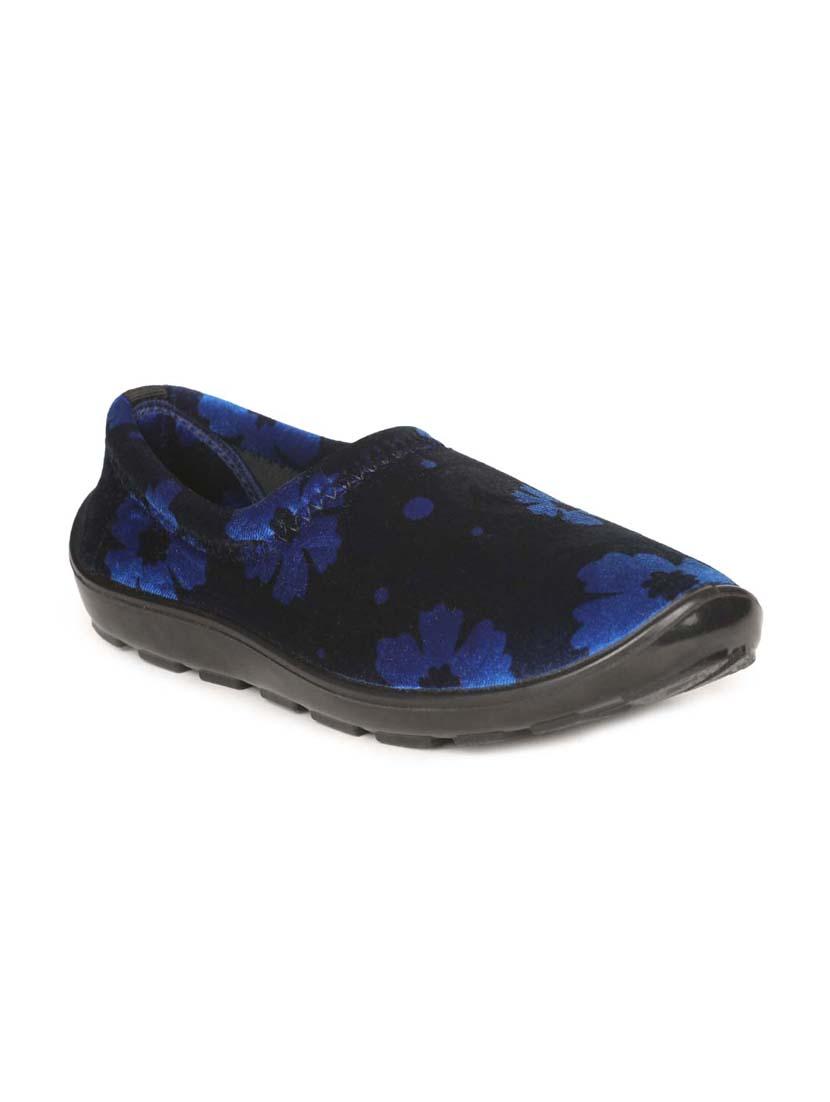 navy blue printed slip on casual shoe - 17924005 - Zoom Image - 1