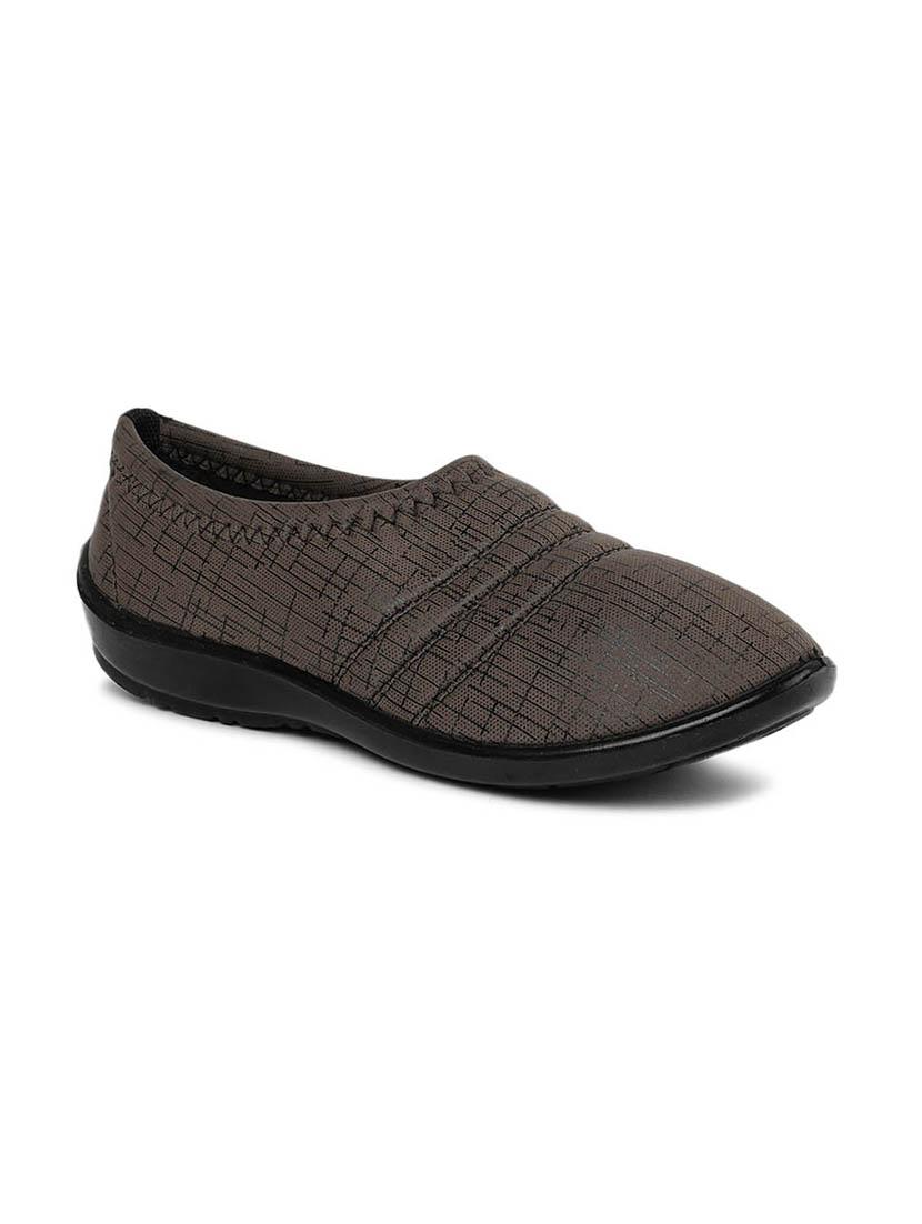 brown printed slip on casual shoe - 17924033 - Zoom Image - 1