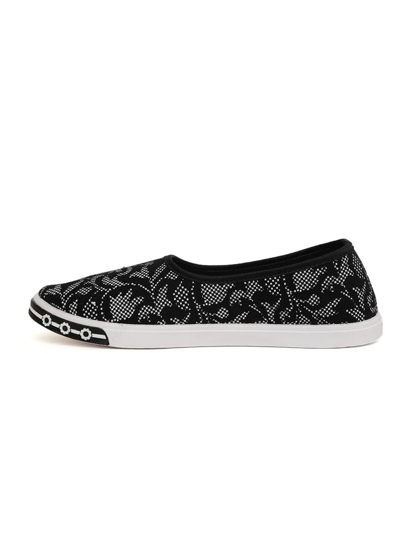 black printed slipon casual shoe - 17924037 - Zoom Image - 2