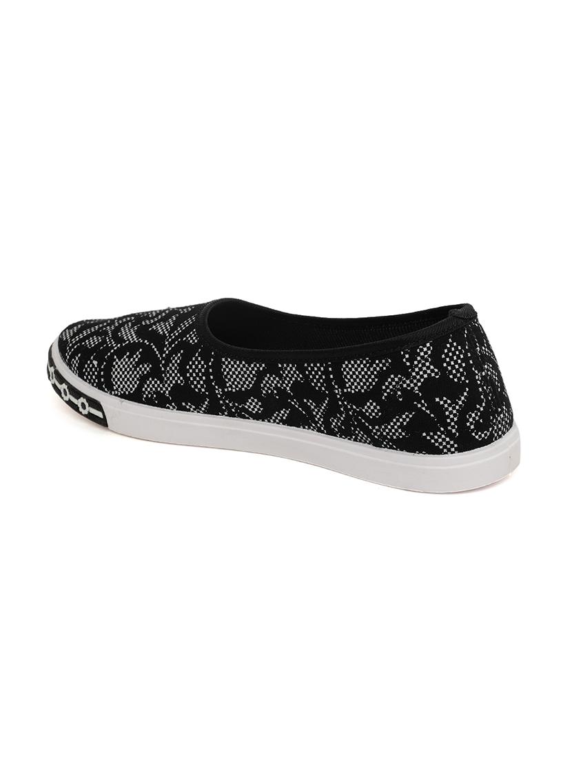 black printed slipon casual shoe - 17924037 - Zoom Image - 3