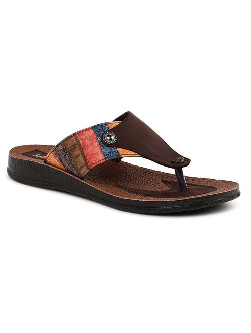 brown slip on flip flop - 17924197 - Standard Image - 1