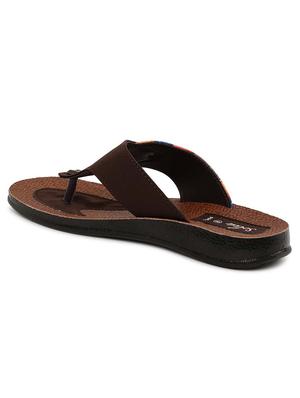 brown slip on flip flop - 17924197 - Standard Image - 3