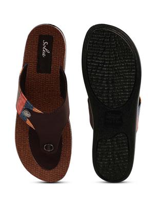 brown slip on flip flop - 17924197 - Standard Image - 4
